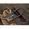 Generisch Mittelalter Messer mit Esspfriem + Scheide; Wikinger; Kelten handgeschmiedet 602EA