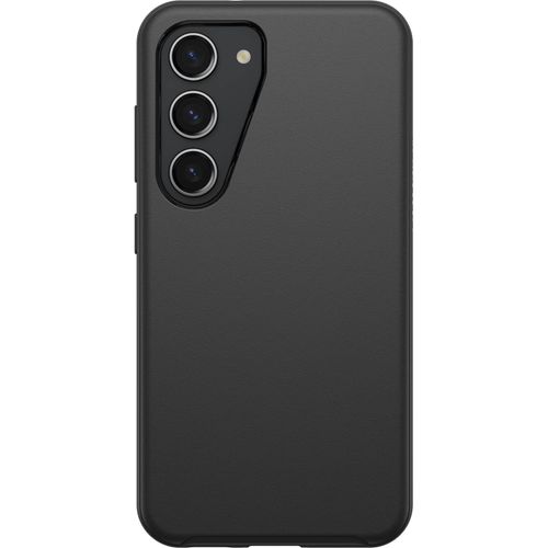OtterBox Galaxy S23 Symmetry Series Case - Black, Ultra-Sleek, Wireless Charging Compatible, Raised Edges Protect Camera & Screen