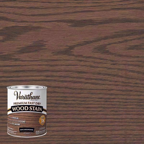 Varathane Premium Fast Dry Semi-Transparent Briarsmoke Wood Stain 1 qt.