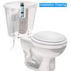 Teaayako Toilet Push Button 38mm Thread Diameter Dual Push Flushing Button Adjustable Toilet Water Tank Button,Black