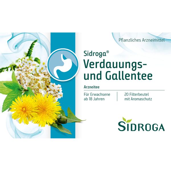 Sidroga Verdauungs- und Gallentee Filterbeutel, 20 St. Filterbeutel