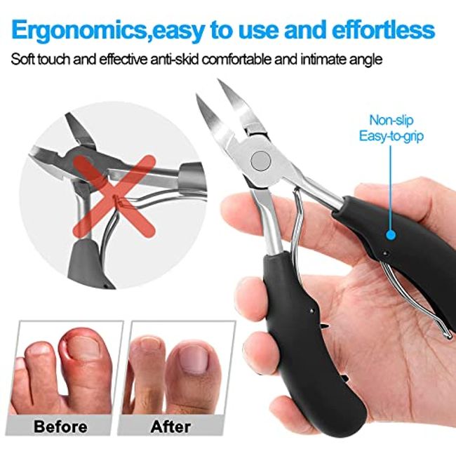 Toenail Clippers for Thick Ingrown Nails Heavy Duty Toe Nail