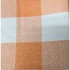 Zabuton Cover 55 59 Set of 2 Solid Thick C Checked Orange 55x59