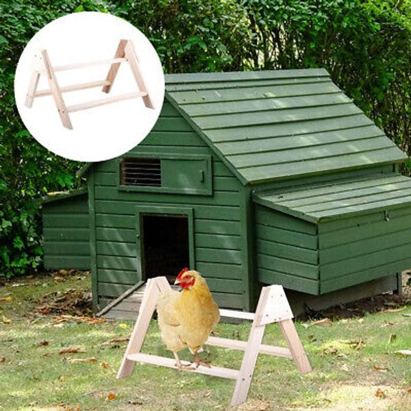 Chicken Roosting Ladder Poultry Stand Cage Accessory Bird Standing Rack