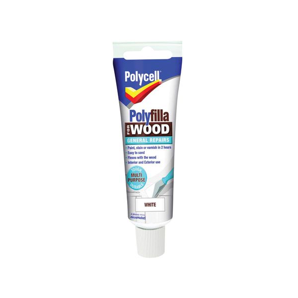 Polycell PLCWGRW75 Wood Filler Polyfilla Interior Exterior Use Tough Durable Repaintable
