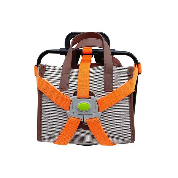 Strap Set for Brompton Carrier frame (convert your bag into Brompton luggage) ORANGE