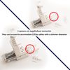 20x RJ45 CAT6a Connectors & Boots –Tool-less Colour Coded Easy Wiring – Ethernet Plugs – Network Data Router Replacement Cable Ends – Quality Strong Construction