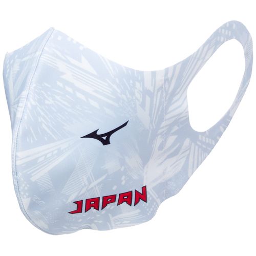 Mizuno C2JY1192 Japanese Logo Mouse Cover, Japan Representative, Support Goods, Diversity Design, Mask, wht, S