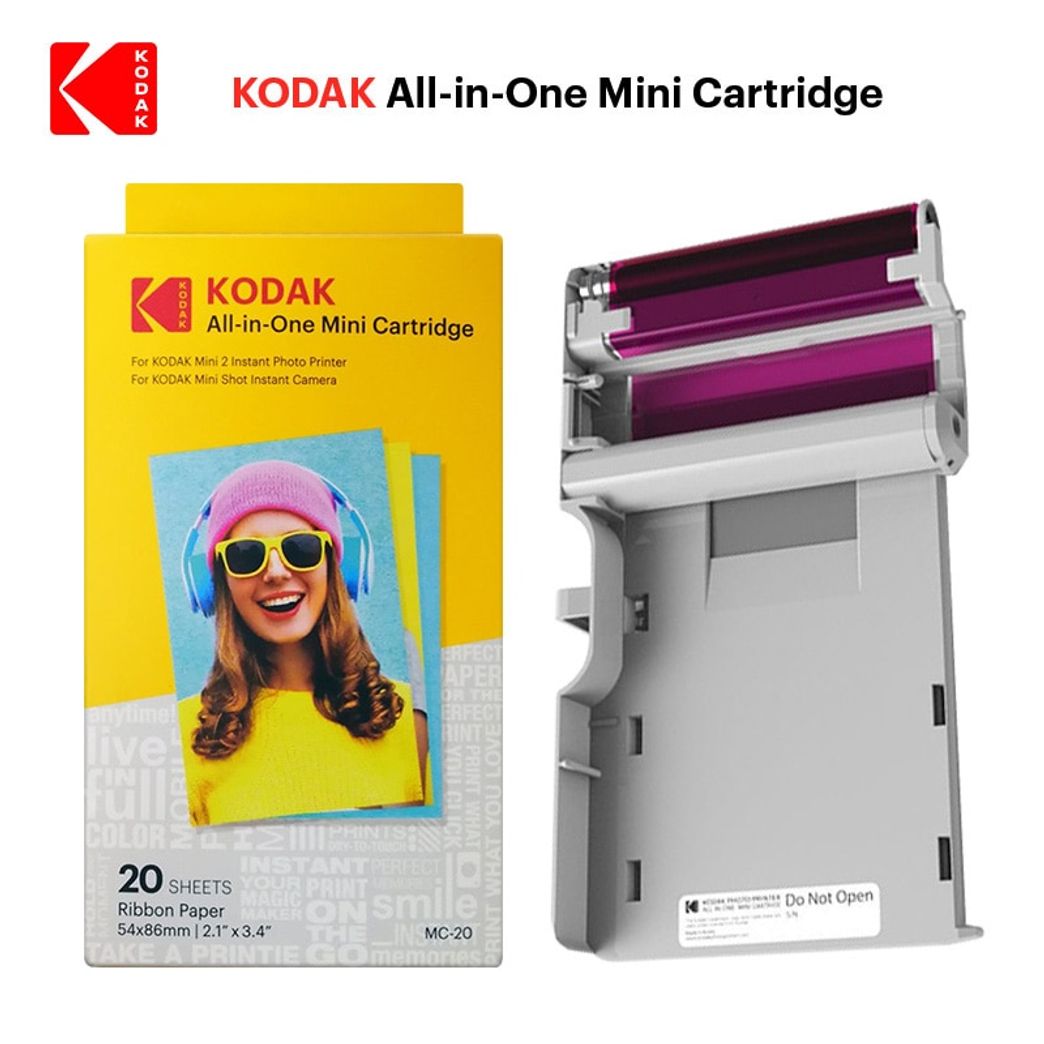 Kodak MSC-50 All-in-One 10-Sheet Mini Cartridges for Kodak Photo Printer  Mini 2 and Mini Shot Camera (5 Pack for 50 Sheets Total) 