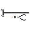 Raguso Bow Square Archery Kit, Abrasion Aluminium Alloy Stable Location Bow String Nocking Points Set for Compound Down Bows