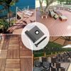 84 Pcs Composite Decking Clips with Screws Kit,Decking Fixings Starter Clips Metal,Decking Hidden End Clips Black Sets (8mm)