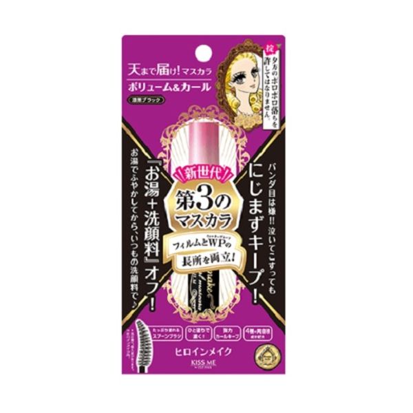 Heroine Make SP Volume &amp; Curl Mascara Advanced Film Jet Black 6g (Isehan) Makeup/Eye Makeup