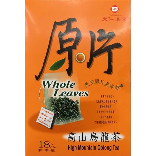 TenRen High Mountain Oolong Tea, Whole Leaves, 18 Tea Bags (Pack of 2)
