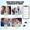 Bluetooth Translator Earbuds 144+ Languages Smart Two Way Online Translation US