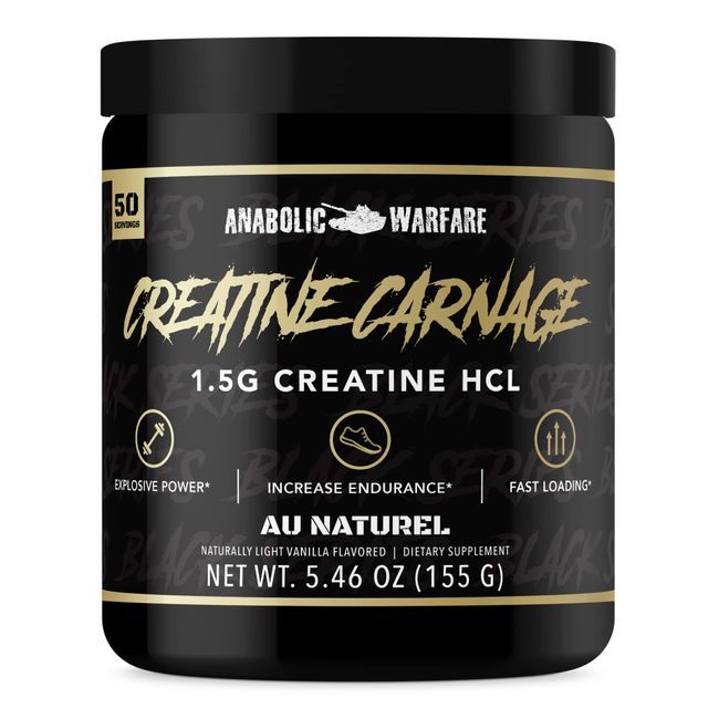 Creatine Carnage, Creatine HCL, Supports Optimal Strength, Endurance, Muscle Mass, and Fast Loading*