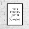 JasonCarlMorgan Winster Creations Home Decor Print, This Kitchen Dancing A4