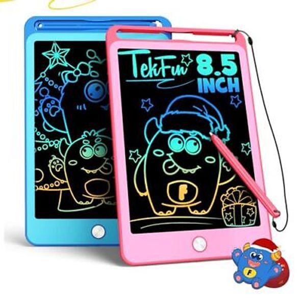 2 Pack LCD Writing Tablet for Kids, 8.5 Inch Blue+Pink 8.5 inch Blue+pink