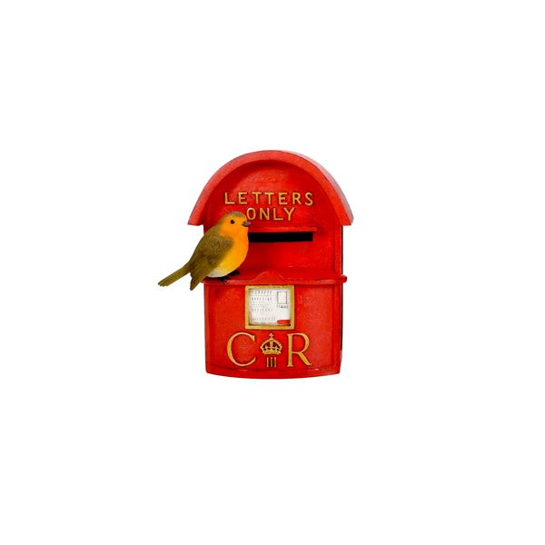 Vivid Arts Garden Decor - Postbox with Robin - BG-PB23-F