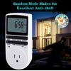 Sper Scientific 810062 Programmable Digital Plug-in Timer with LCD Display - Indoor Only - 10 On/Off Programs, Anti-Theft Mode, Universal AC 120V Timer for Electrical Devices