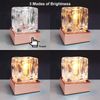 Ambient Glass Ice Cube Touch Dimmable Table Lamp Copper Base with G9 Bulb M0111