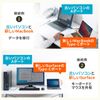 Sanwa Direct 500-USB070 Link Cable, Data Transfer Cable, Type-C USB 3.2 (Gen1), Compatible with Windows and Mac, Drag & Drop Support,