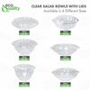32oz Clear Plastic Disposable Salad Bowls with Lids 300pcs