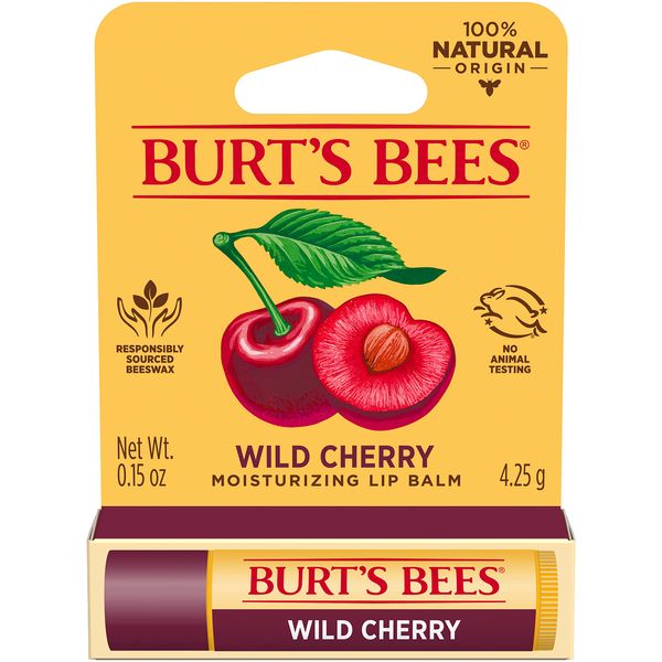 Burt's Bees Wild Cherry Moisturizing Lip Balm