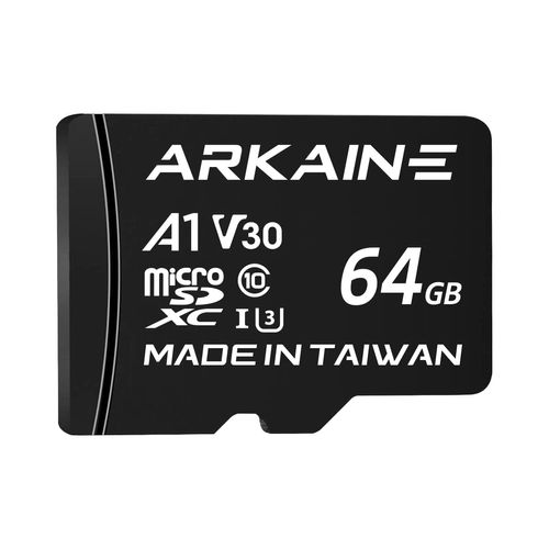 ARKAINE 64GB Nintendo Switch Micro SD Card A1 UHS-I U3 V30, 4K Ultra HD, Class 10, MicroSD + SD Adapter Included - ARKV30A164
