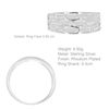 Tuscany Silver Women's Sterling Silver Hammered Ring - Size P