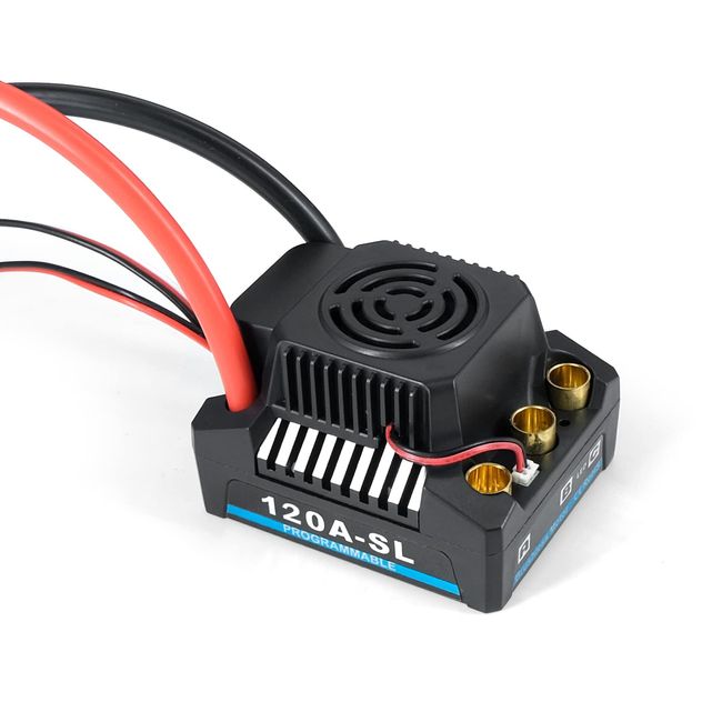 GoolRC 120A Brushless ESC with 4-6S 5A/5.8V BEC for 3660/3670/3674 Brushless Motor 1/8 Remote Control Car/Off-Road/Boat Toy