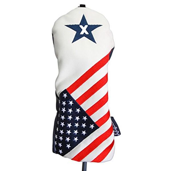 USA Patriot Golf Limited Edition Vintage Retro Patriotic X Metal Fairway Wood Headcover