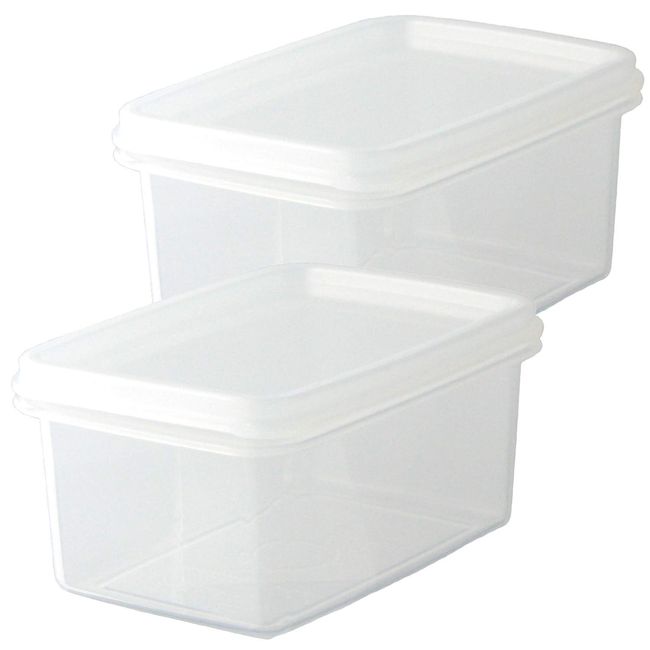 Nagao S-12 Storage Container, Square, Polypropylene, 11.8 fl oz (340 ml), Set of 2,