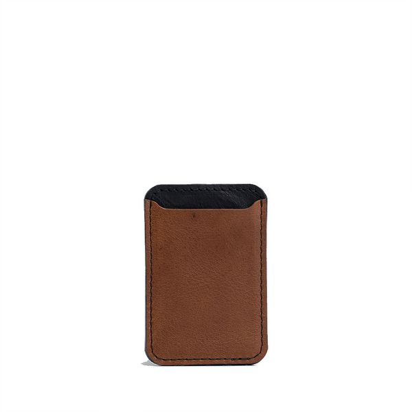 Leather wallet with Magsafe - Two colors - Brown