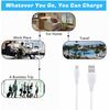 Jantoy 5ft White Micro USB Cable Computer PC Laptop Data Sync Cord for Sound Oasis Bluetooth Sleep Soundsystem BST-100