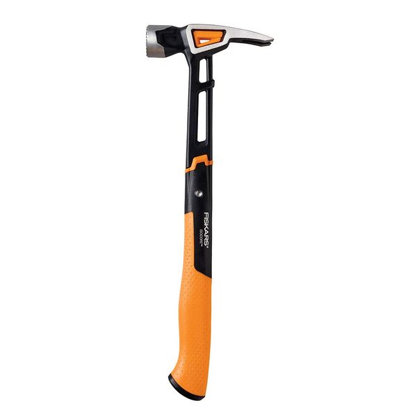 Fiskars - 750241-1001 IsoCore 22 oz Milled-face Framing Hammer, 16 Inch