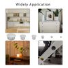 6 Sizes White Plastic Hole Plugs - 5mm to 25mm, 155pcs