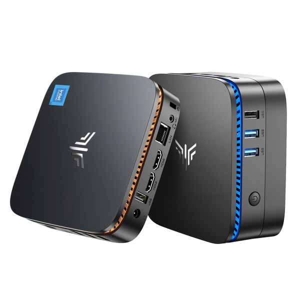 NiPoGi Mini PC Ν100 with WiFi 6, Mini Business PC 16GB RAM 1TB M.2 SSD, Intel Alder Lake-Ν100 (Beats Ν5095, up to 3.4GHz，4C/4T), Mini Computer Support 2.5" SATA SSD, Bluetooth5.2, Dual HDMI Display