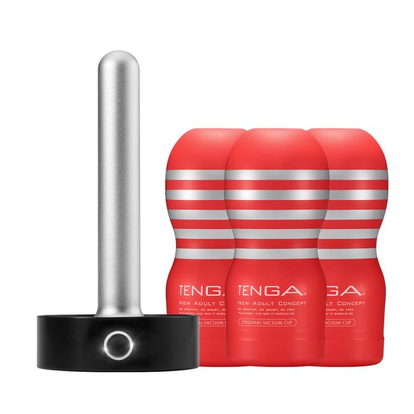 Tenga Cup WARMER + ORIGINAL VACUUM CUP, Set of 3