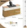Deck Stain Brush Applicator with Long Handle(59IN), 7IN Wide Deck Paint Brush...