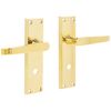 VICTORIAN FLAT LEVER ON BACKPLATE - BATHROOM 57MM C/C (CONTRACT RANGE)