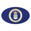 CafePress Air Force USAF Emblem Oval Car Bumper Sticker