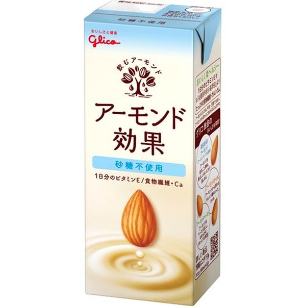 Glico Almond Effect Sugar Free (200ml x 24 bottles) Almond Effect [Almond Milk Vitamin E Dietary Fiber Almond]