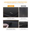JUNDUN Fireproof Document Box, Waterproof and Fireproof Document Storage,Portable Home Fire Safe Storage Box Case with Lock for Documents,Deed and Birth Certificate