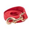 YUDOTE Soft Corduroy Dog Lead Medium 2x150cm,Red