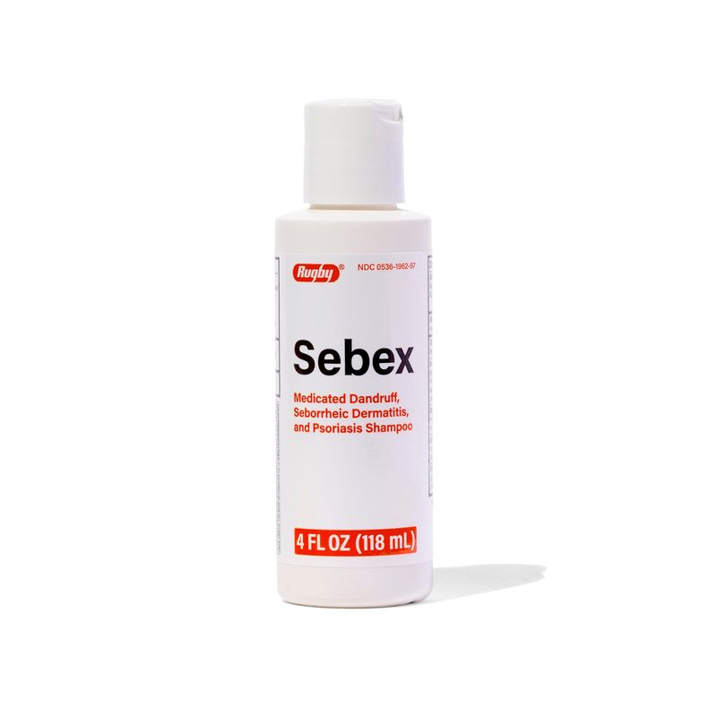 Rugby Sebex Medicated Dandruff Shampoo for Women and Men - 2% Sulfur ...