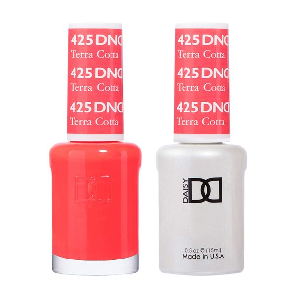 DND Duo Gel & Nail Polish Set - Terra Cotta 425-2x15ml