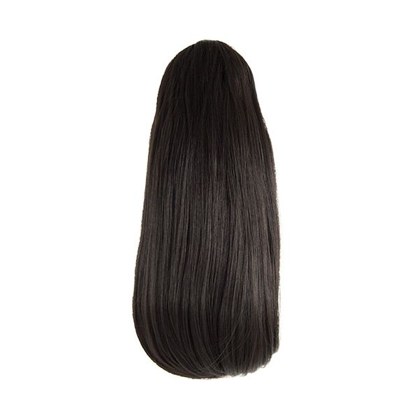 Pearl Claw Clip Ponytail (Raven)