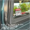 105 PIECE GPS Tracking Warning Laminated Stickers Theft Deterrent 3M Adhesive 