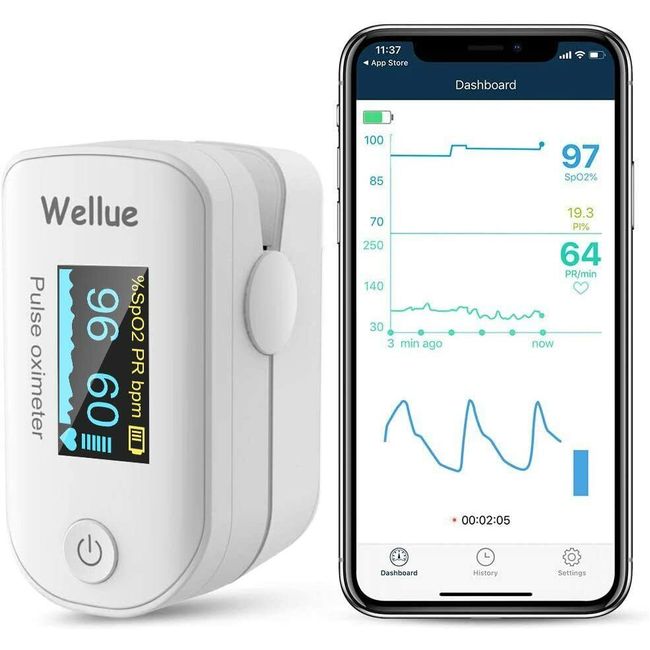 Wellue Pulse Oximeter Fingertip Blood Oxygen Saturation Monitor