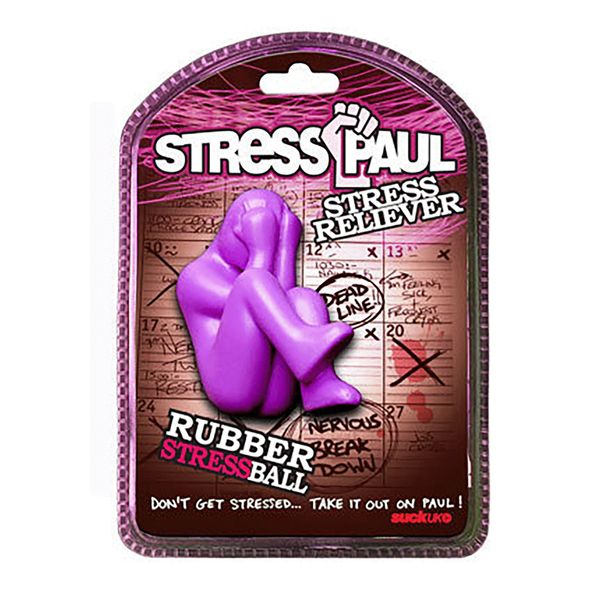 Suck UK Stress Ball Paul | Funny Stress Balls For Adults & Adult Fidget Toys | Squishy Ball Stress Relief Toy | Funny Gifts For Men & Gag Gifts For Man | Office Desk Toys | Office Gifts For Coworkers